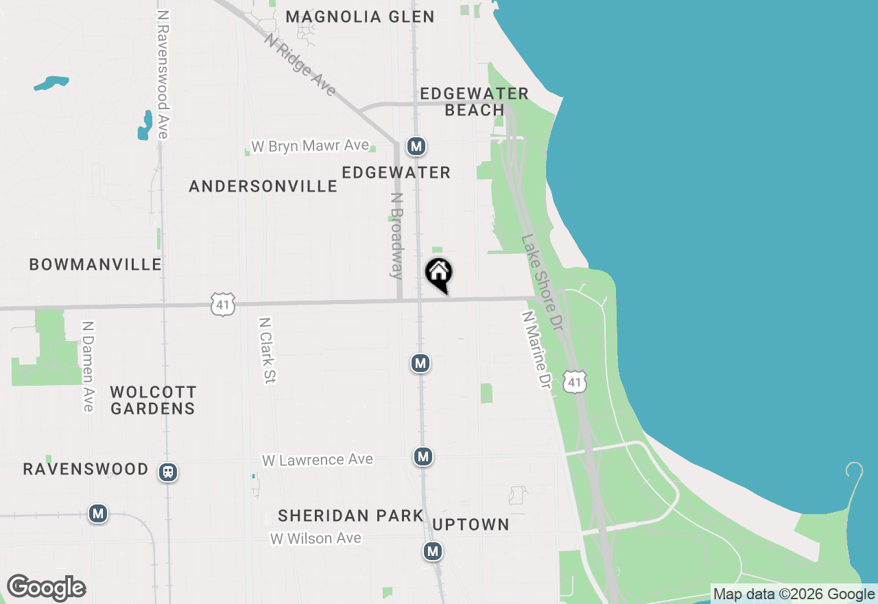 Map of 1069 W Foster Avenue #1C, Chicago, IL 60640