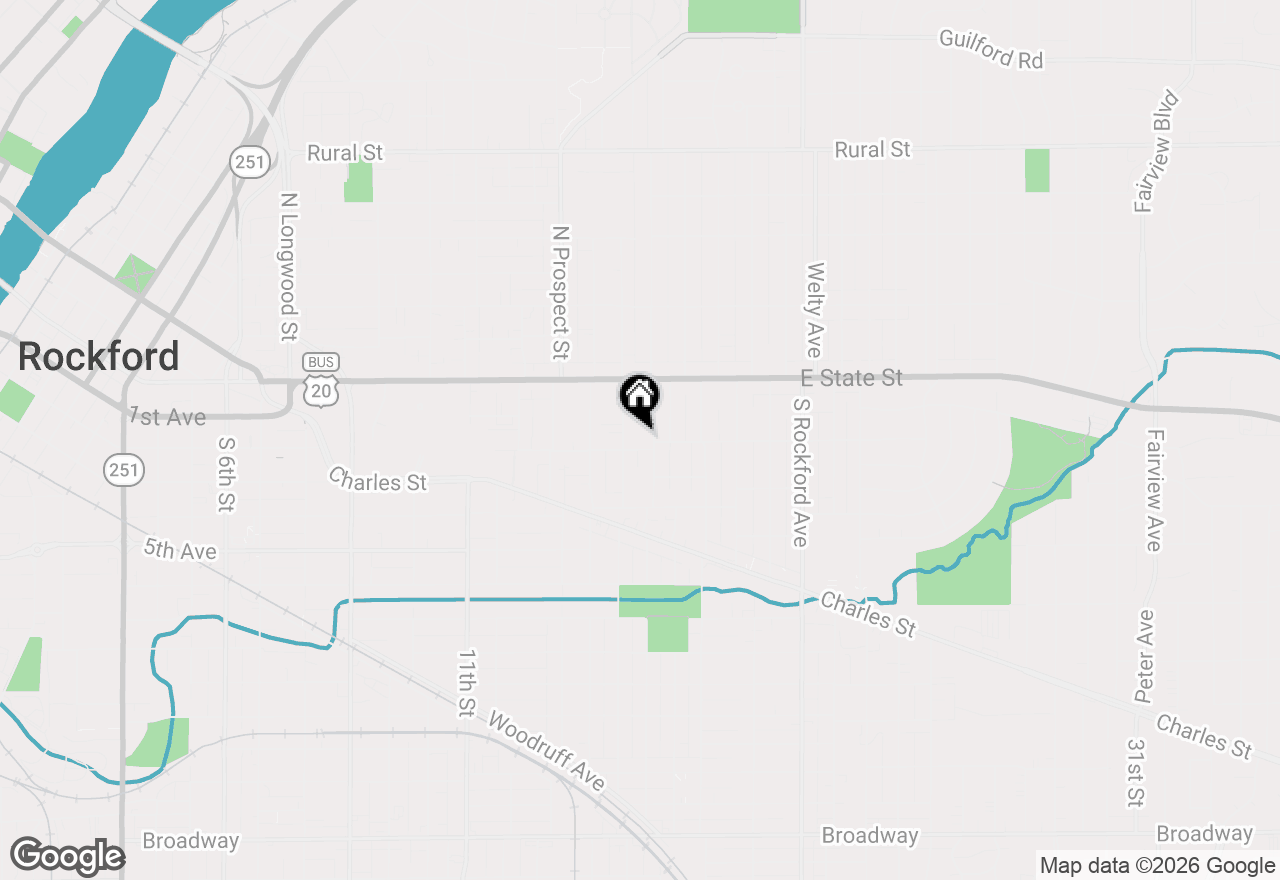 Map of 1846 2nd Avenue, Rockford, IL 61104