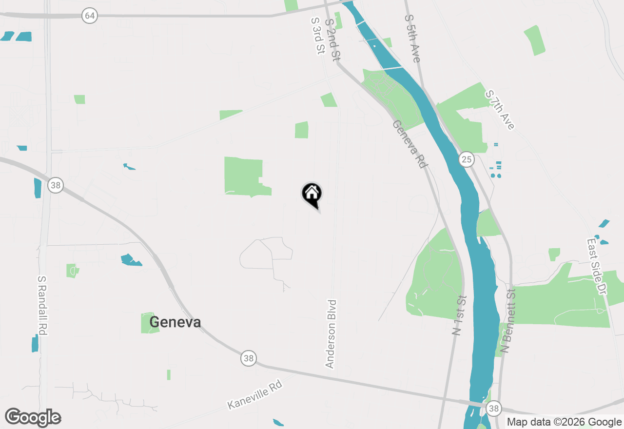 Map of 1334 S 5th Street, St. Charles, IL 60174