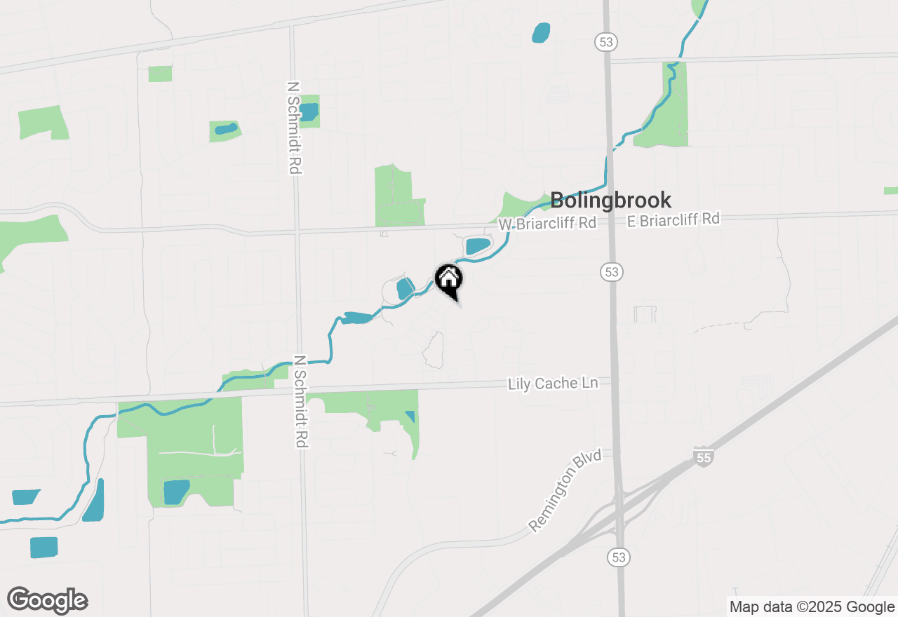 Map of 313 Wildrose Court, Bolingbrook, IL 60440