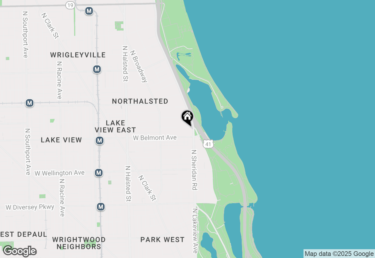 Map of 421 W Melrose Street #14D, Chicago, IL 60657