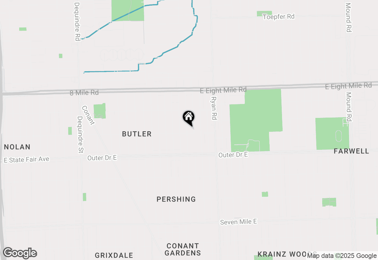 Map of 20120 Norwood Street, Detroit, MI 48234