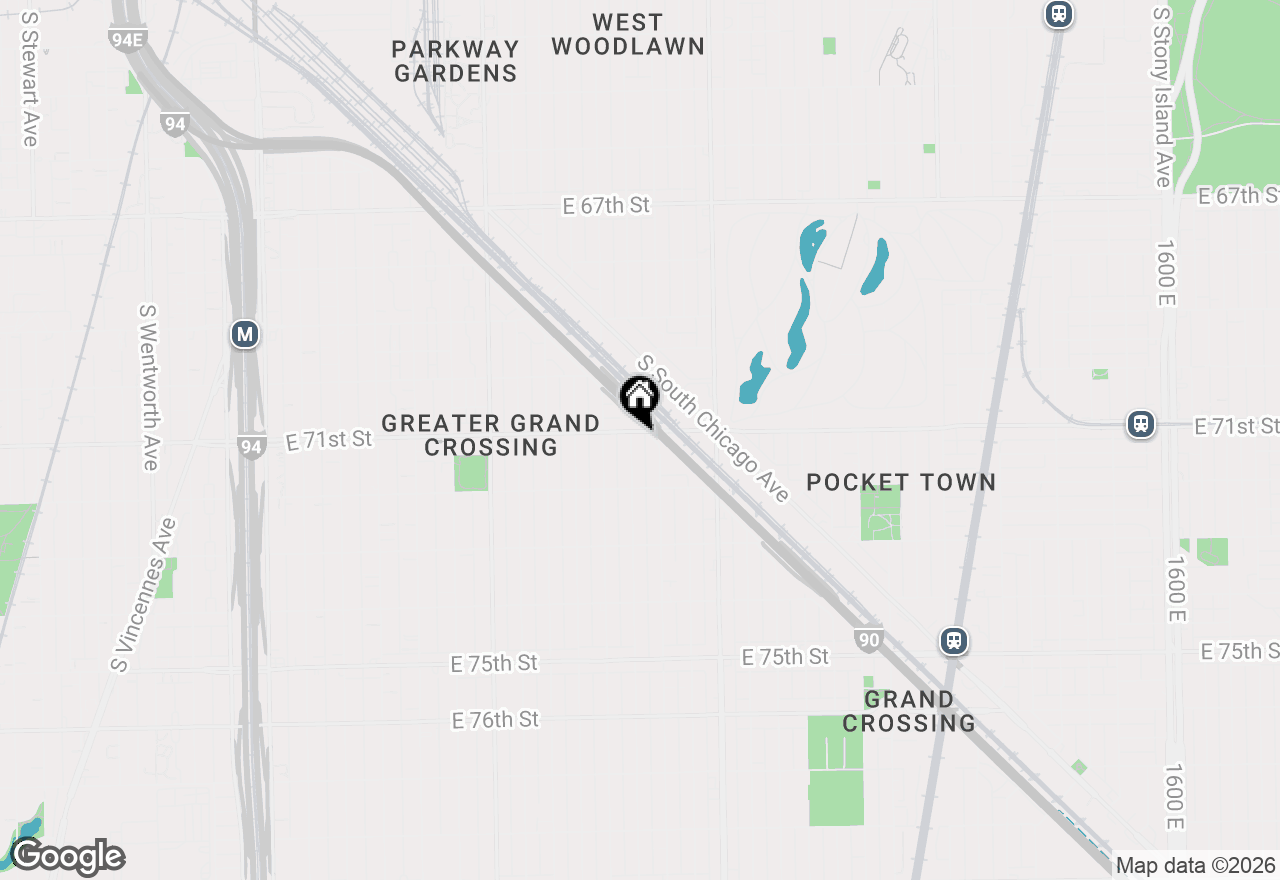 Map of 643 E 71st Street, Chicago, IL 60619