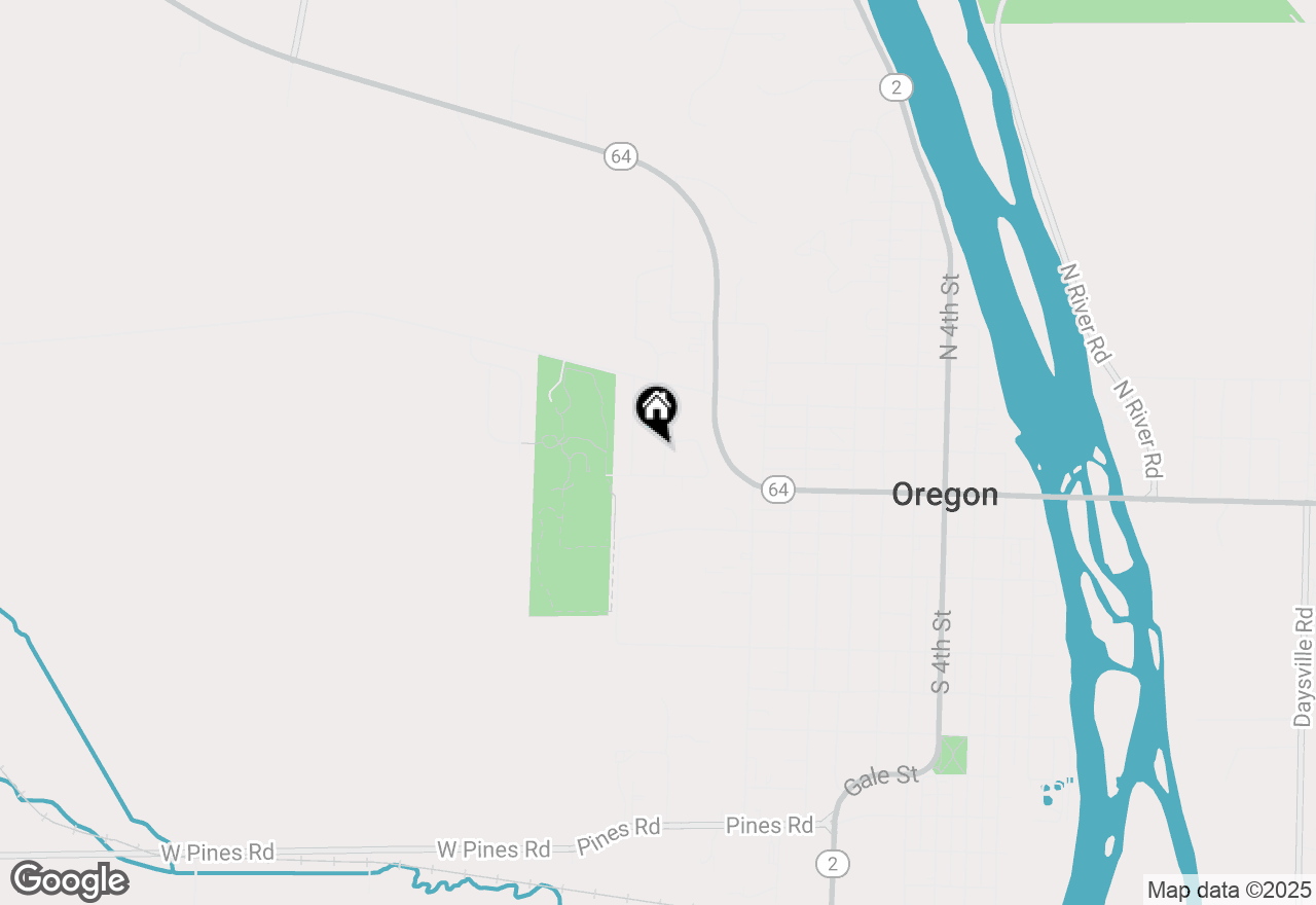 Map of 104 N 13th Street, Oregon, IL 61061