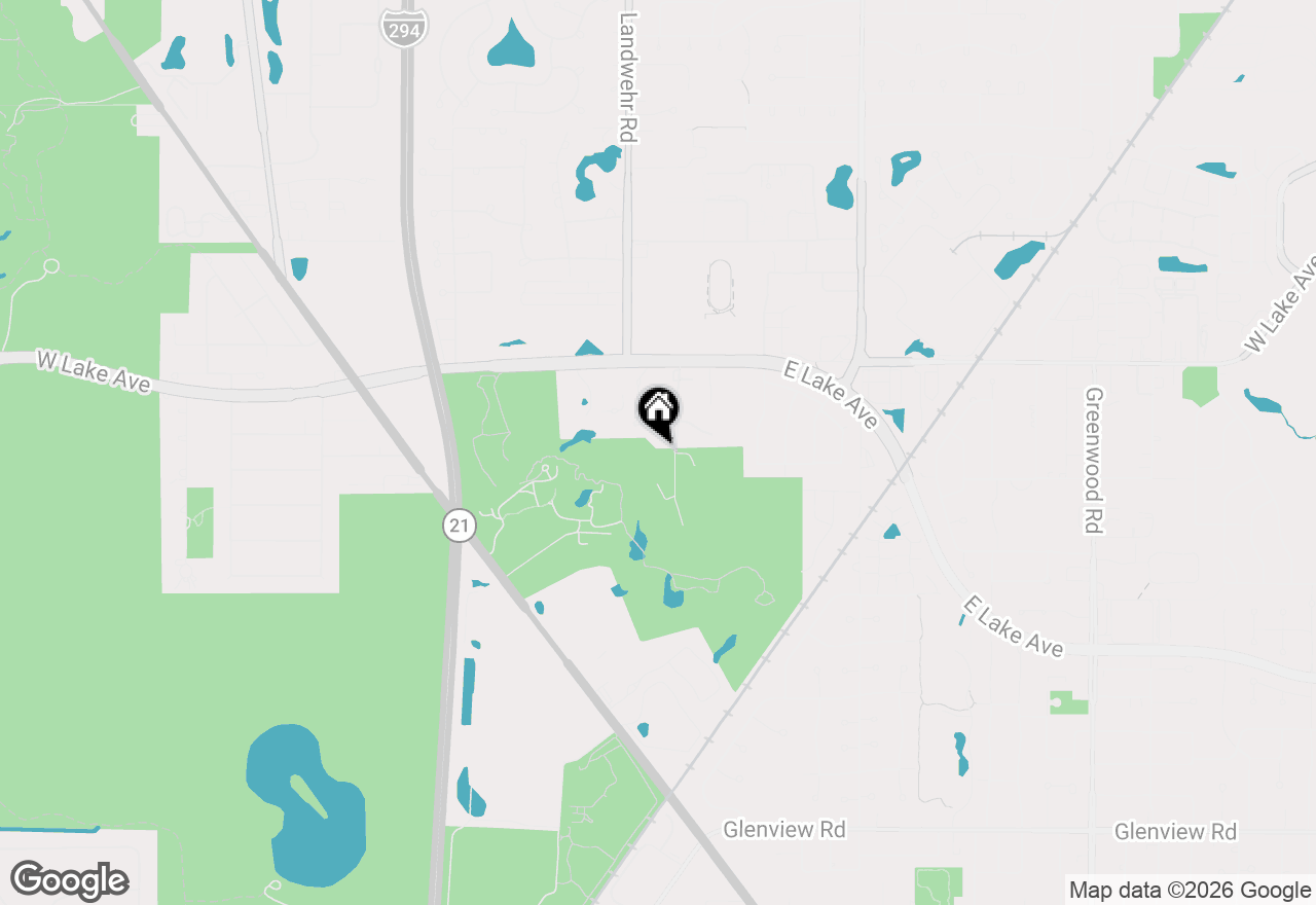 Map of 1594 Portage Run, Glenview, IL 60026