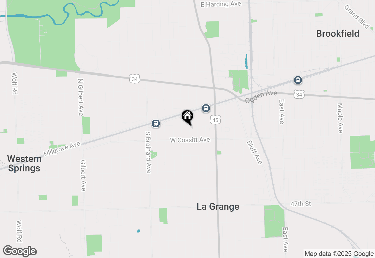 Map of 307 W Harris Avenue #2B, La Grange, IL 60525