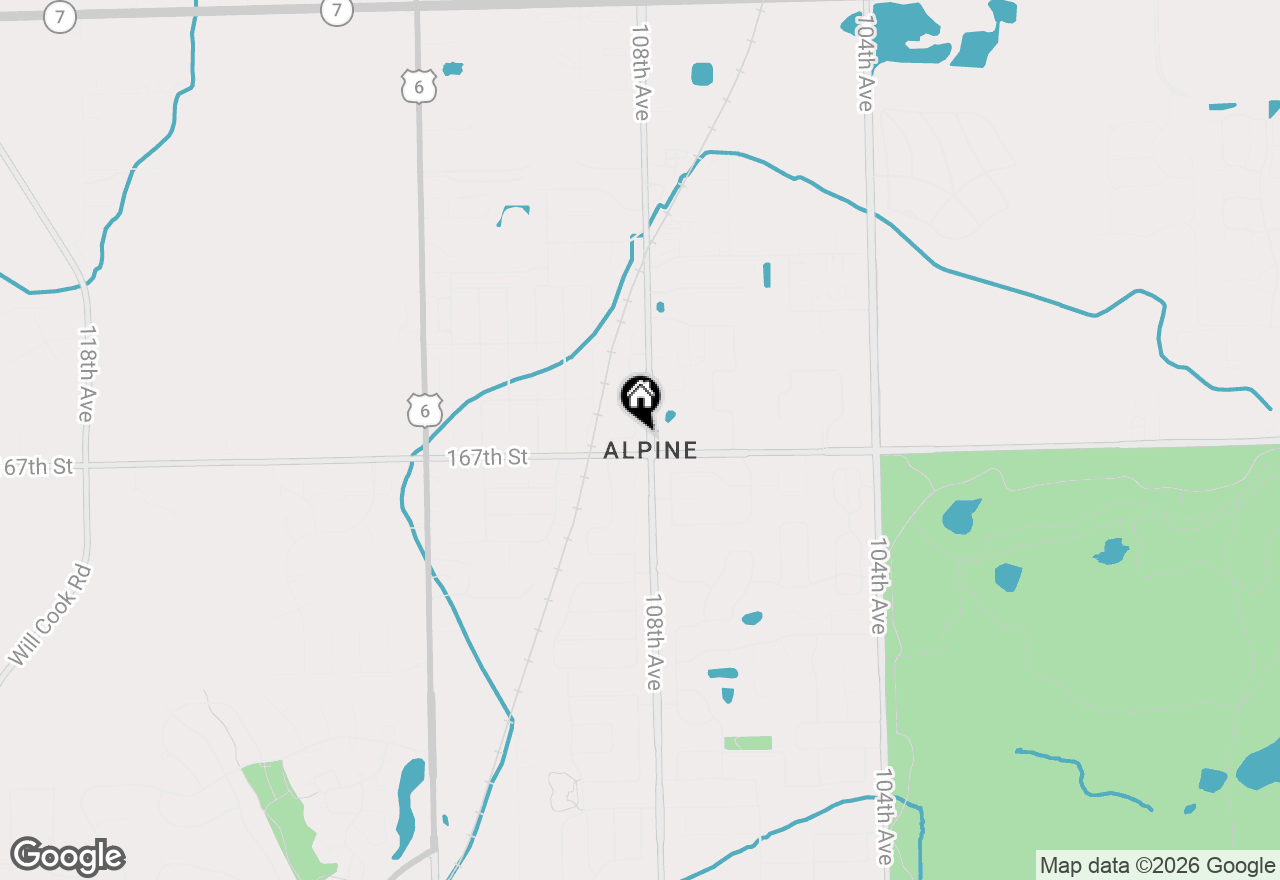 Map of 16647 Grants Trail, Orland Park, IL 60467