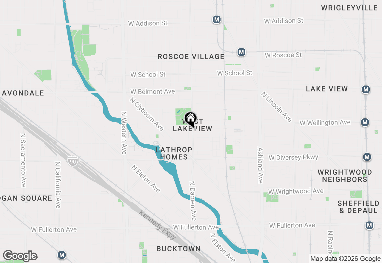 Map of 2938 N Damen Avenue #2, Chicago, IL 60618