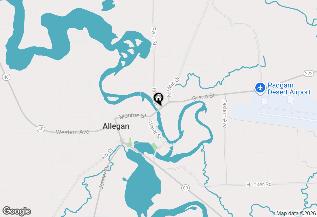 Map of 103 River Street #1 & 2, Allegan, MI 49010