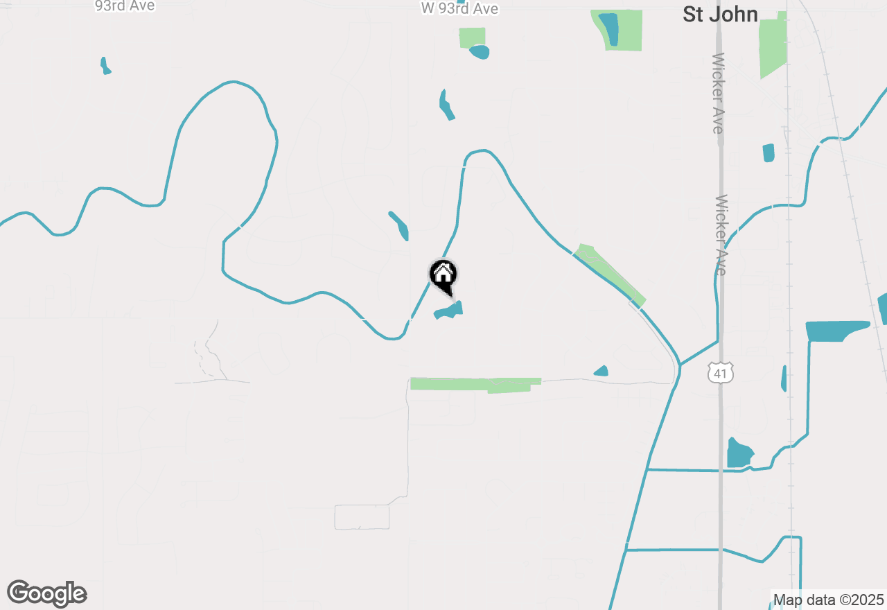 Map of 12617 W 101st Avenue, St. John, IN 46373