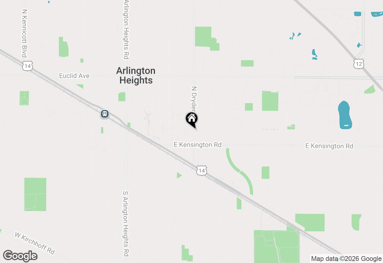 Map of 26 N Dryden Place, Arlington Heights, IL 60004