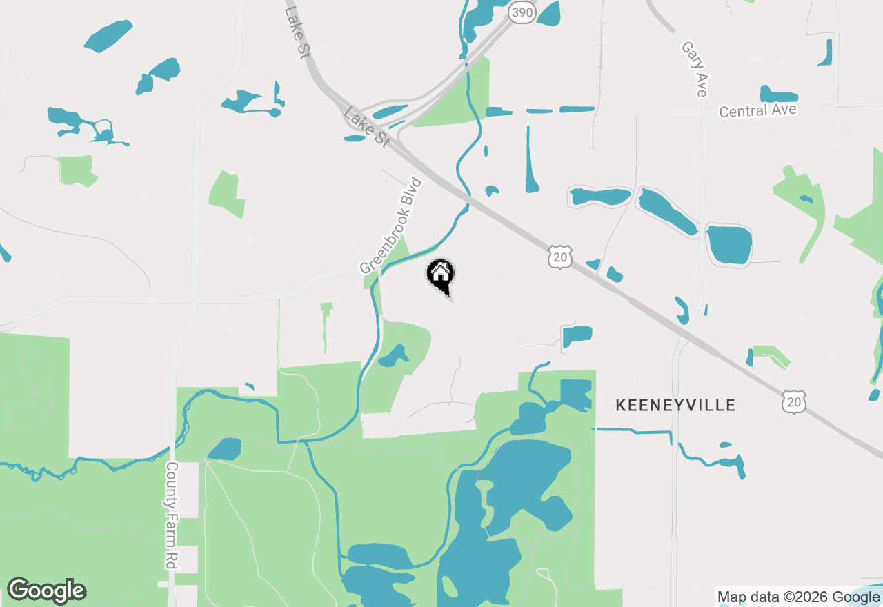 Map of 1333 Court Leona, Hanover Park, IL 60133