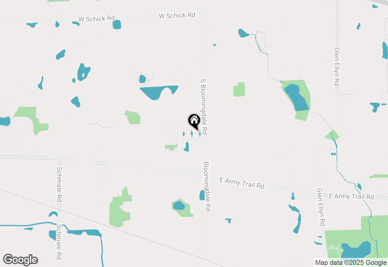 Map of 174 S Waters Edge Drive #201, Glendale Heights, IL 60139