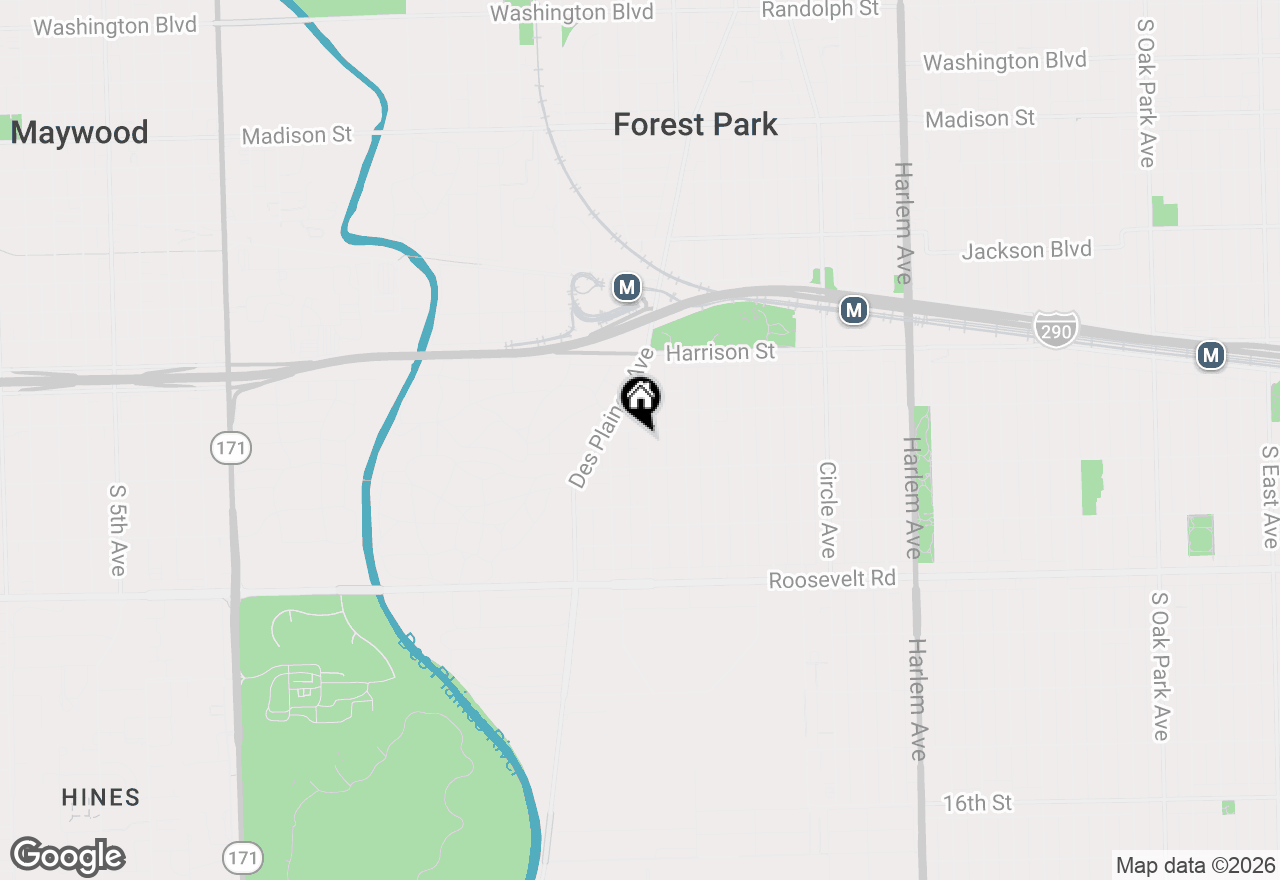 Map of 923 Dunlop Avenue, Forest Park, IL 60130