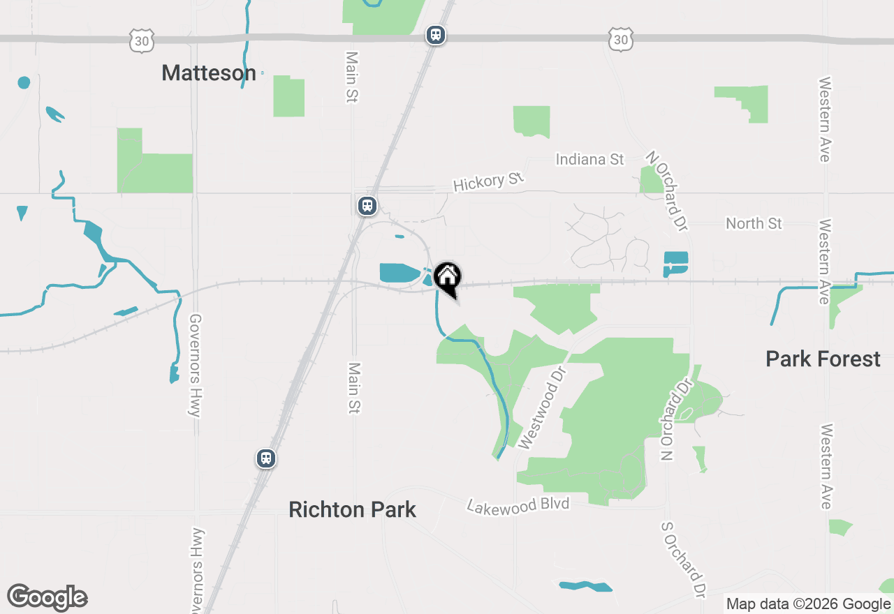 Map of 338 Waldmann Drive, Park Forest, IL 60466