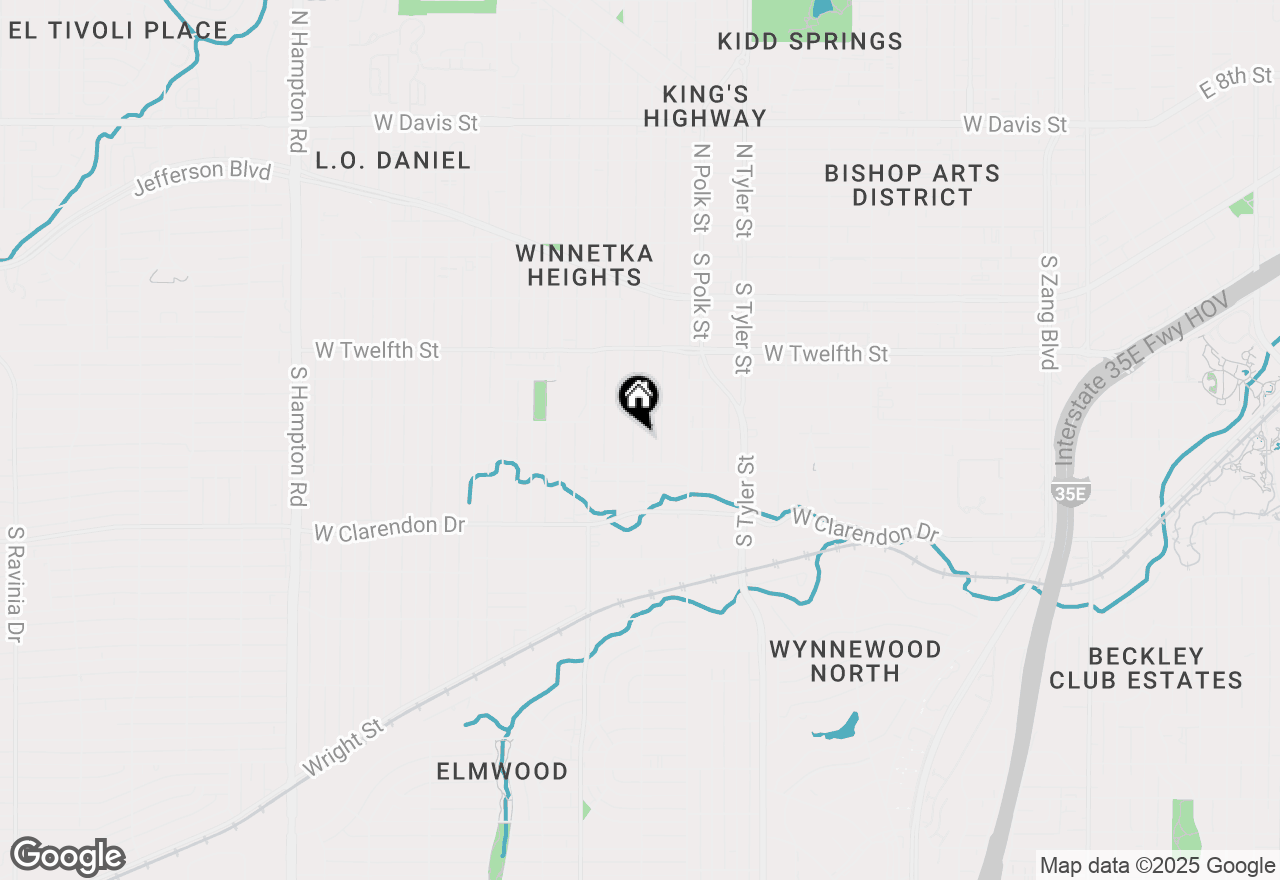 Map of 729 S Winnetka Avenue, Dallas, TX 75208