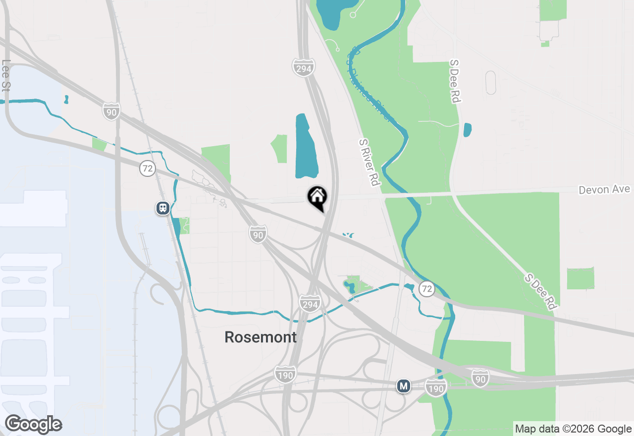 Map of 9608 W Higgins Road #2C, Rosemont, IL 60018