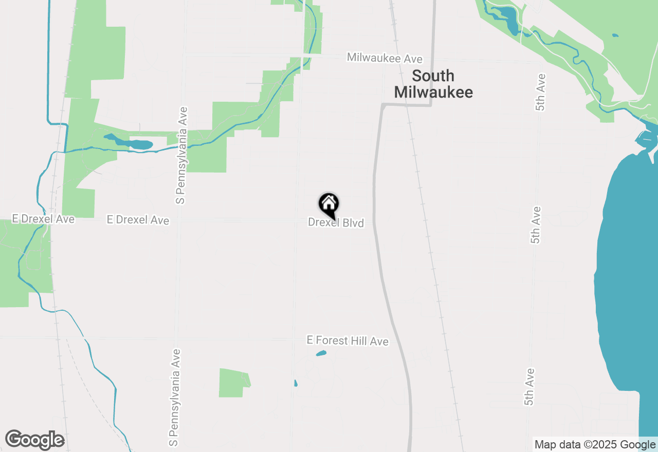 Map of 1329 Drexel Blvd, South Milwaukee, WI 53172