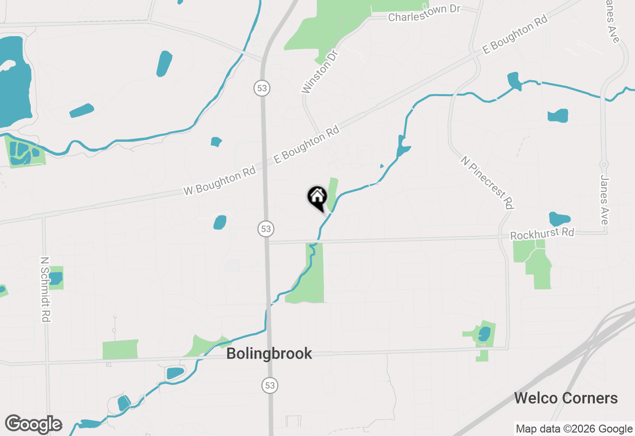 Map of 153 Sw Camelot Way, Bolingbrook, IL 60440