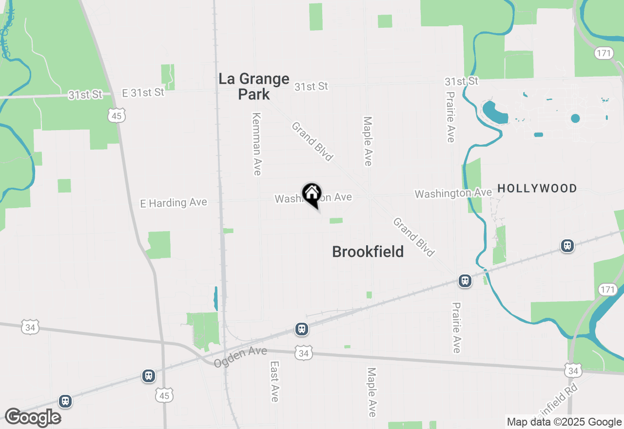 Map of 3528 Harrison Avenue, Brookfield, IL 60513