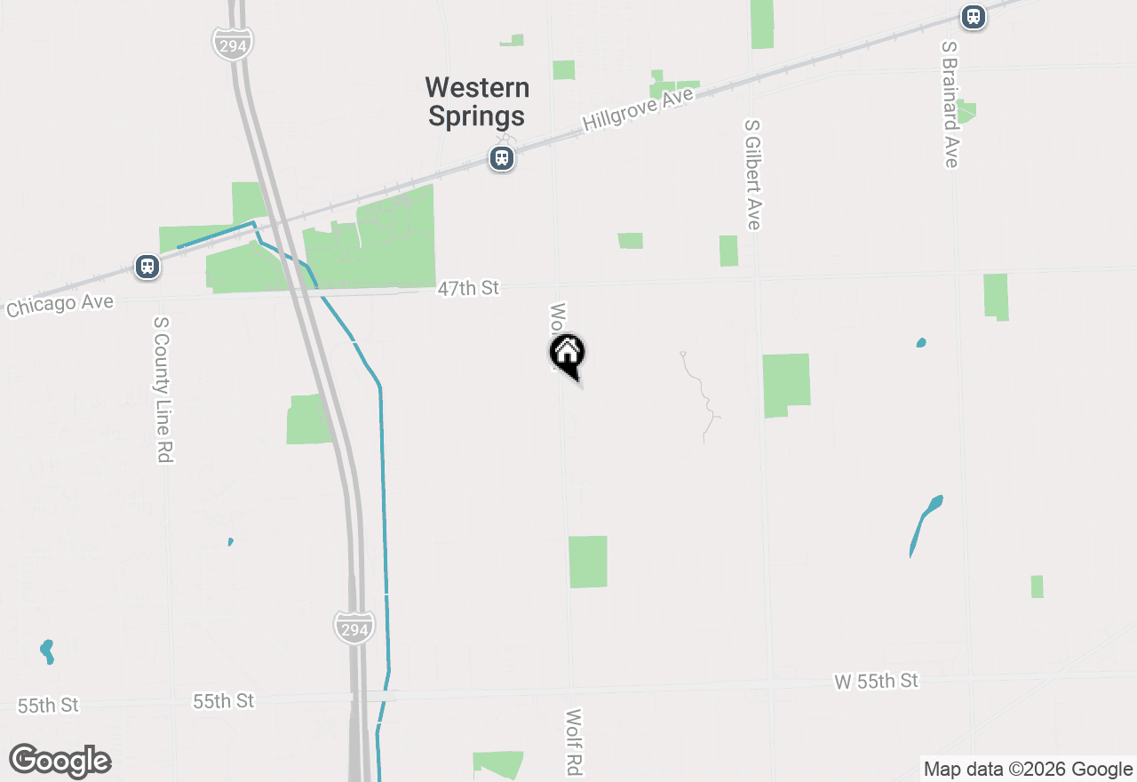 Map of 702 Courtland Circle, Western Springs, IL 60558