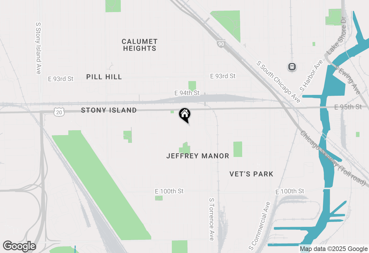 Map of 9562 S Bensley Avenue, Chicago, IL 60617