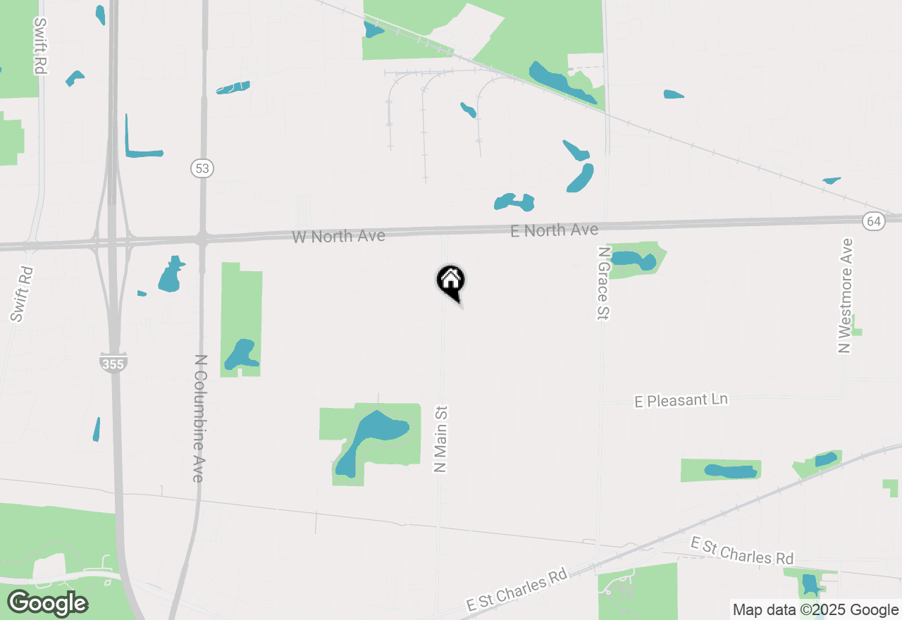 Map of 617 N Main Street, Lombard, IL 60148