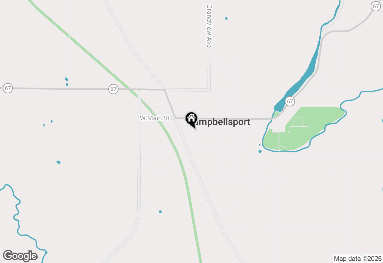 Map of 138 Cherry St, Campbellsport, WI 53010