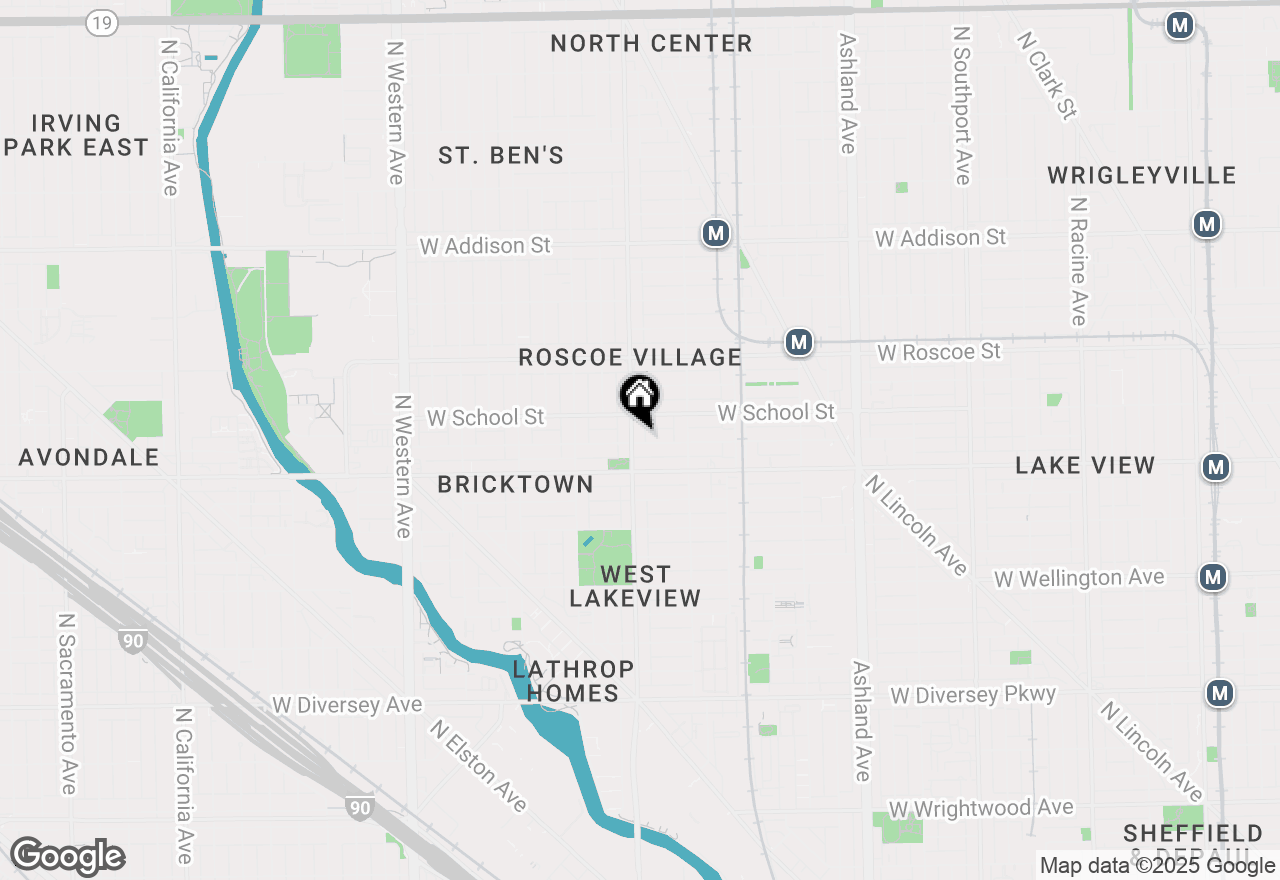Map of 1956 W Melrose Street #102, Chicago, IL 60657