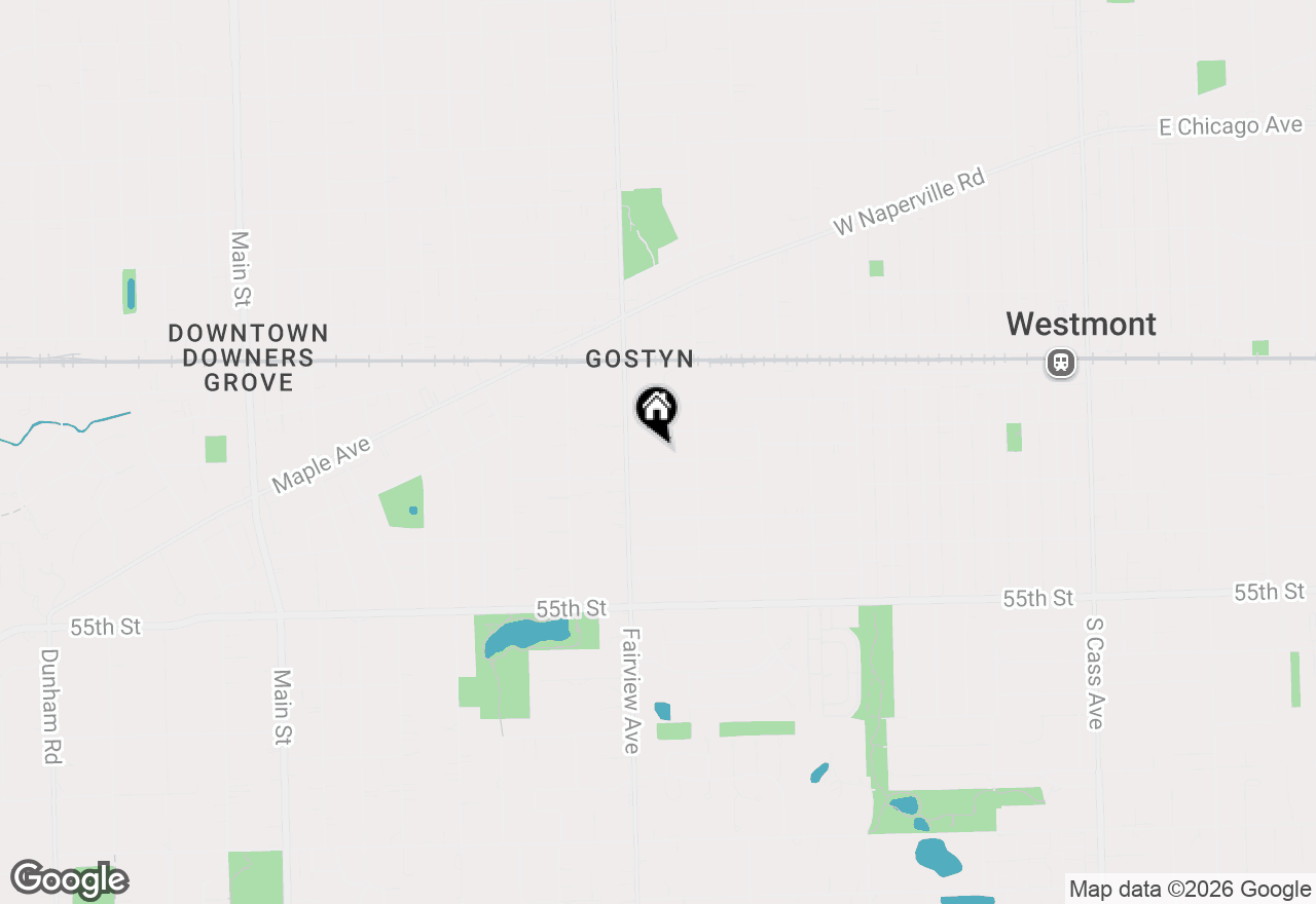 Map of 328 4th Street, Downers Grove, IL 60515
