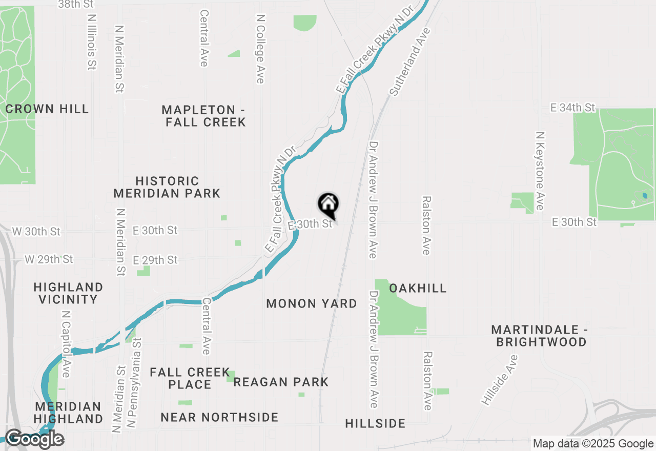 Map of 1001 E 30th Street, Indianapolis, IN 46205