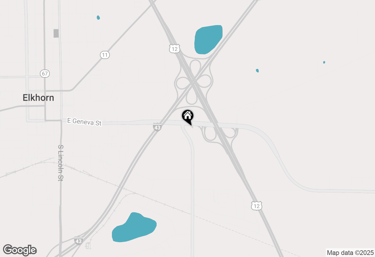 Map of 205 County Road H, Elkhorn, WI 53121