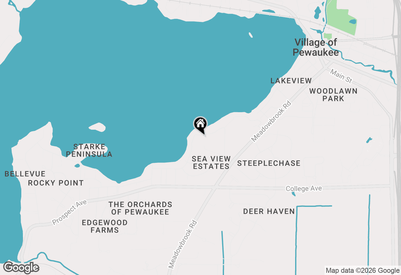 Map of n29w26677 Peterson Dr, Pewaukee, WI 53072