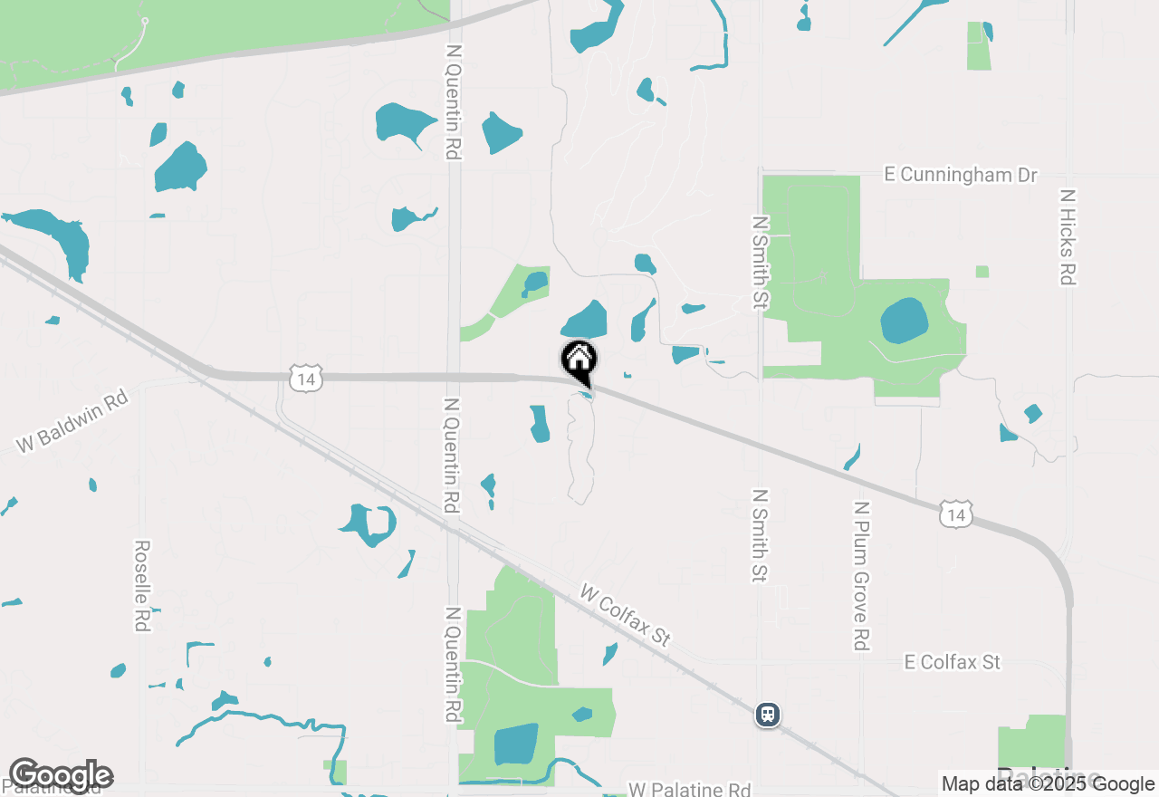 Map of 716 N Deer Run Drive #716, Palatine, IL 60067