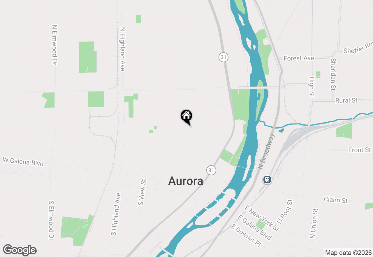 Map of 448 Grand Avenue, Aurora, IL 60506