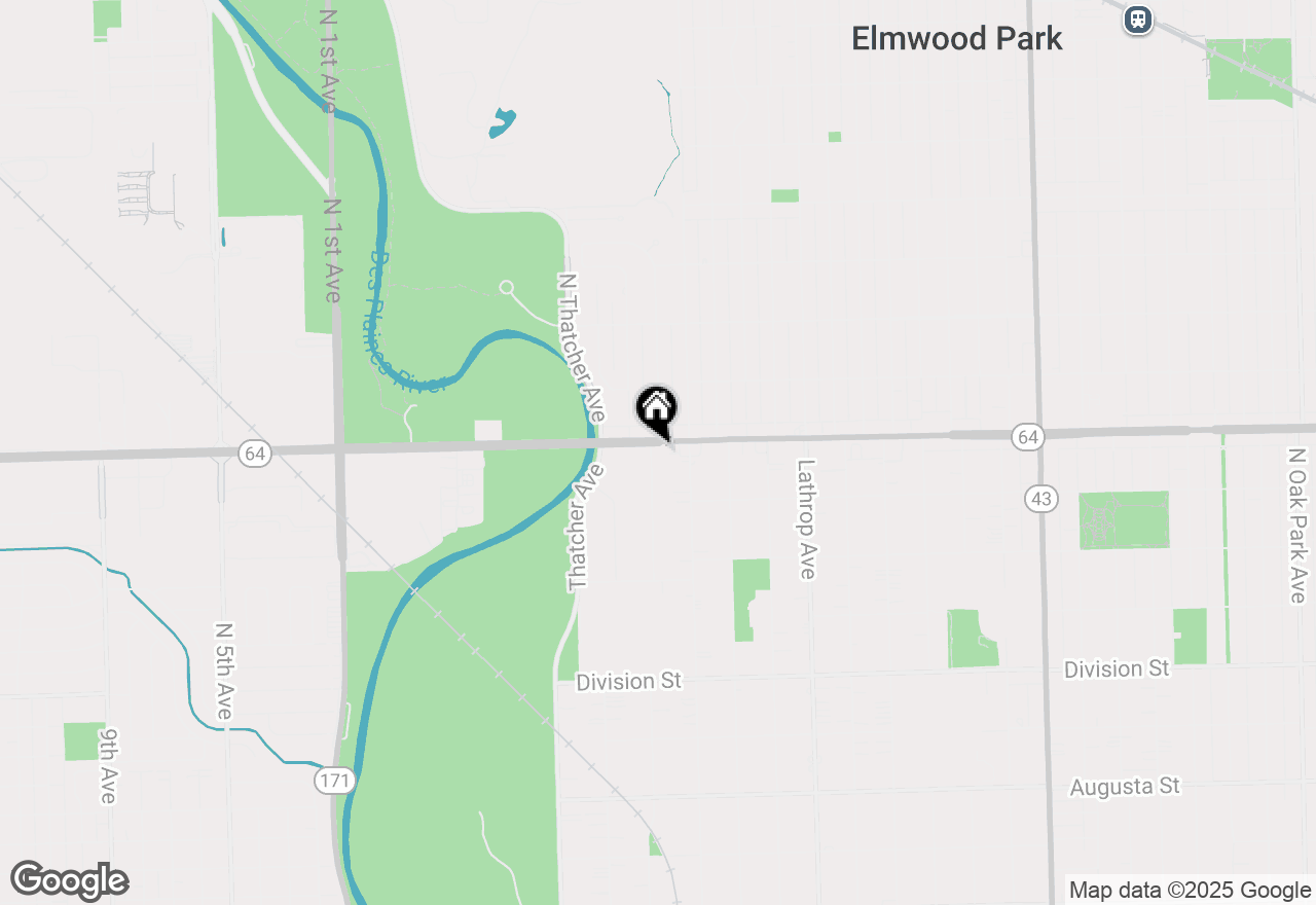 Map of 1535 Forest Avenue #504, River Forest, IL 60305