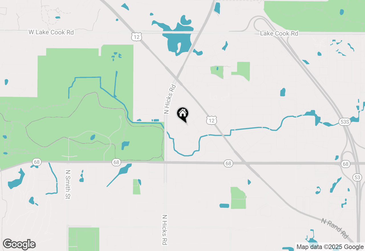 Map of 442 E Osage Lane #11-1B, Palatine, IL 60074