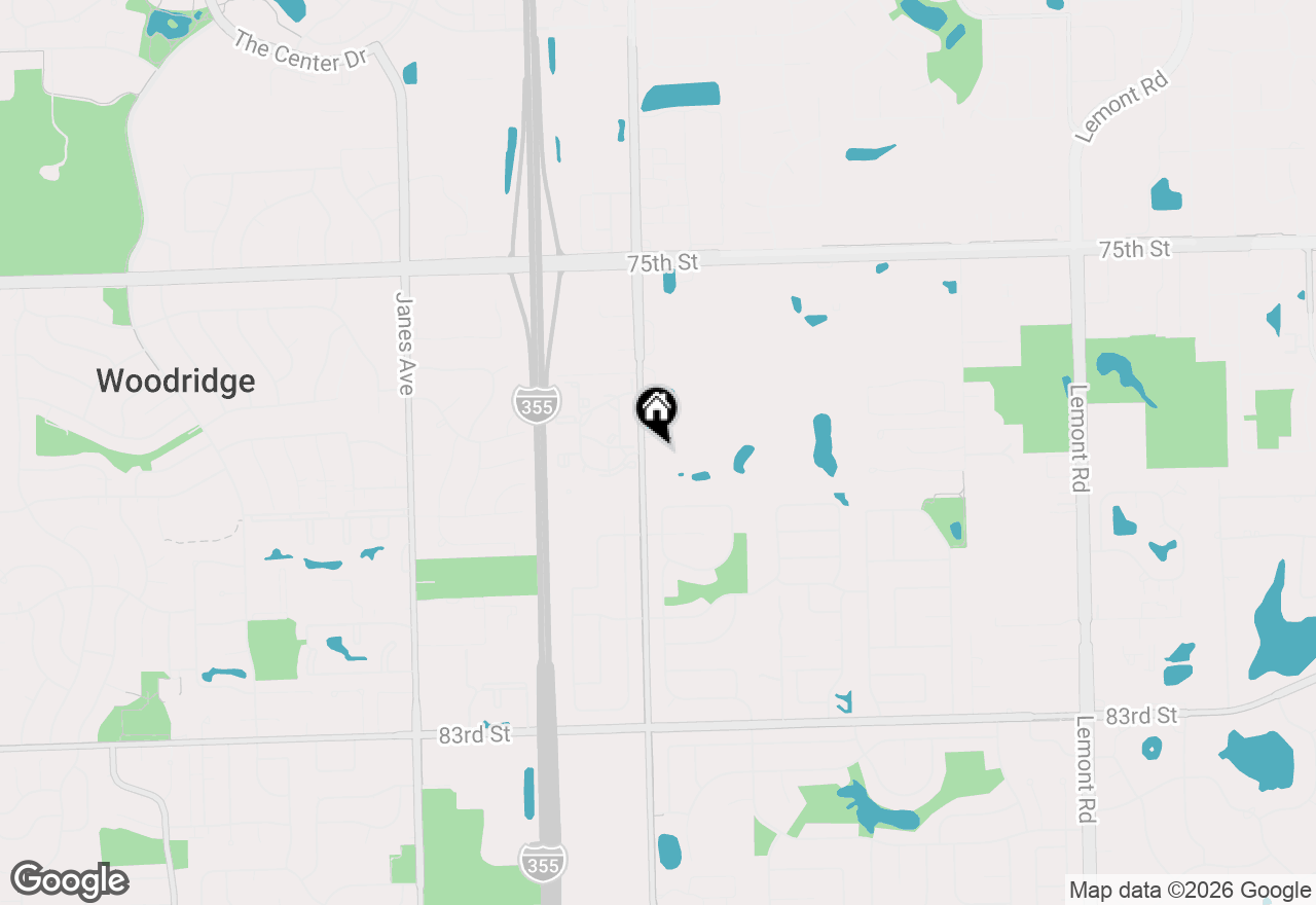 Map of 7731 Woodward Avenue #1B, Woodridge, IL 60517