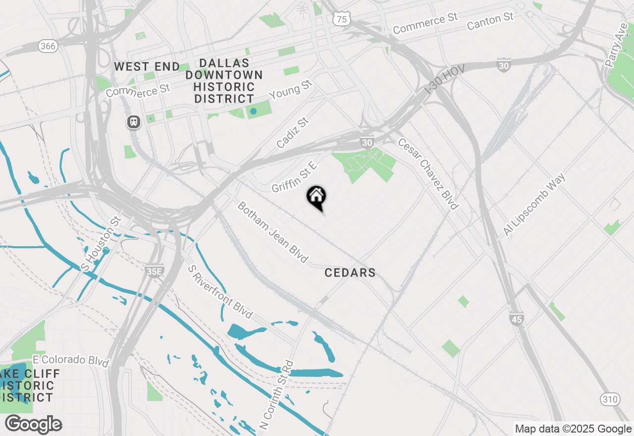 Map of 1505 S Akard Street #104, Dallas, TX 75215