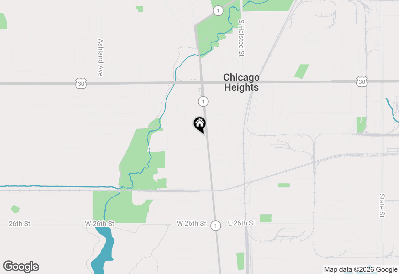 Map of 1657 School Street, Chicago Heights, IL 60411