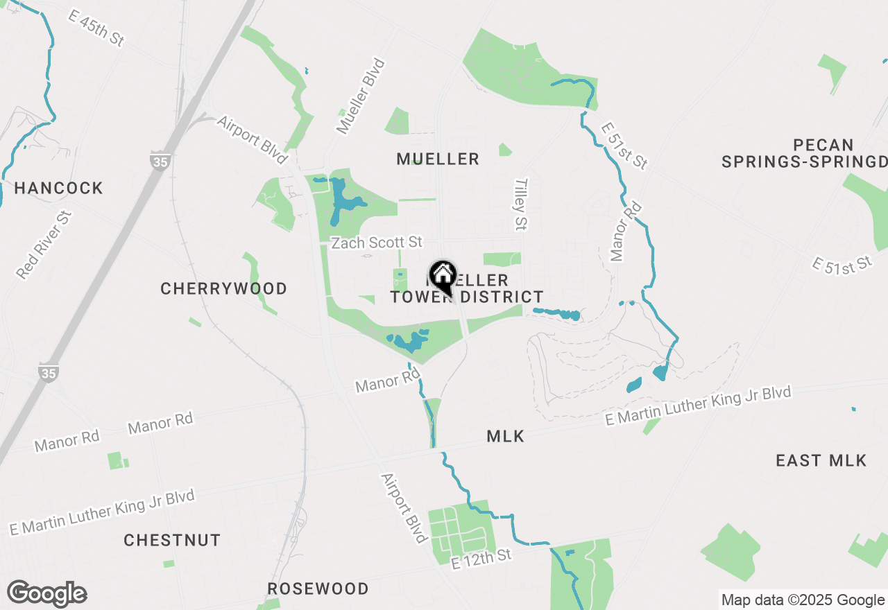 Map of 3823 Threadgill St, Austin, TX 78723