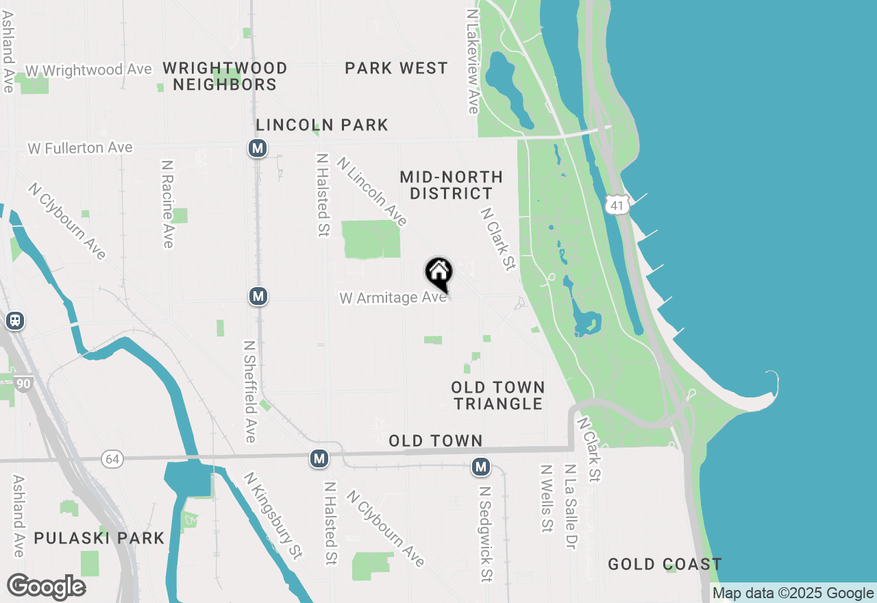 Map of 503 W Armitage Avenue #B, Chicago, IL 60614