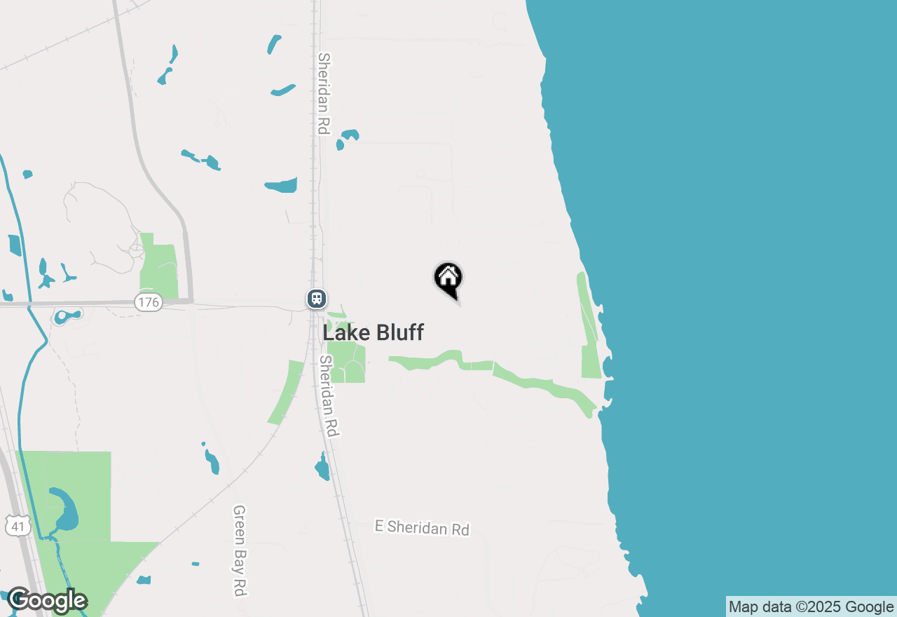 Map of 323 E Scranton Avenue, Lake Bluff, IL 60044