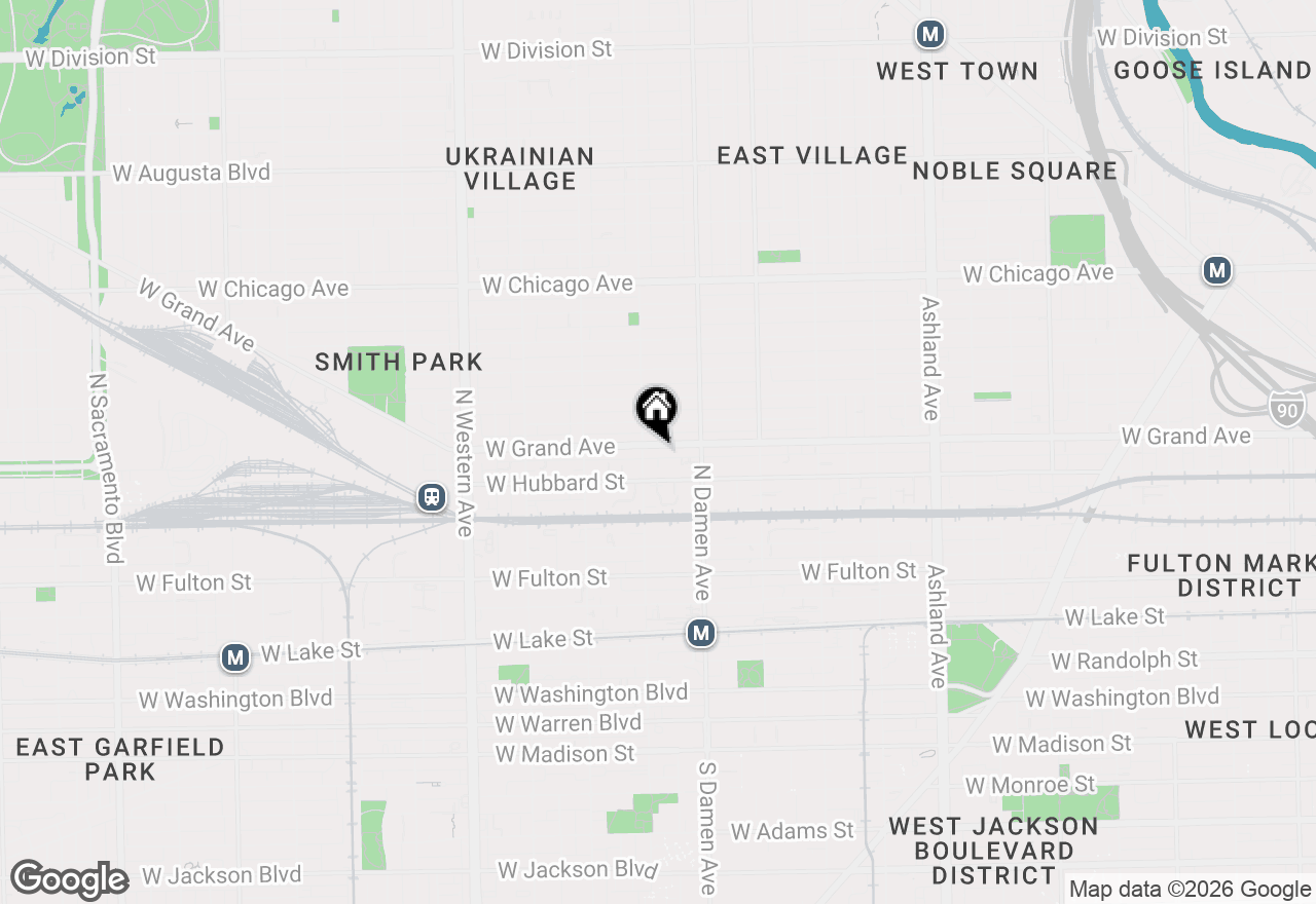 Map of 2045 W Grand Avenue #204, Chicago, IL 60612