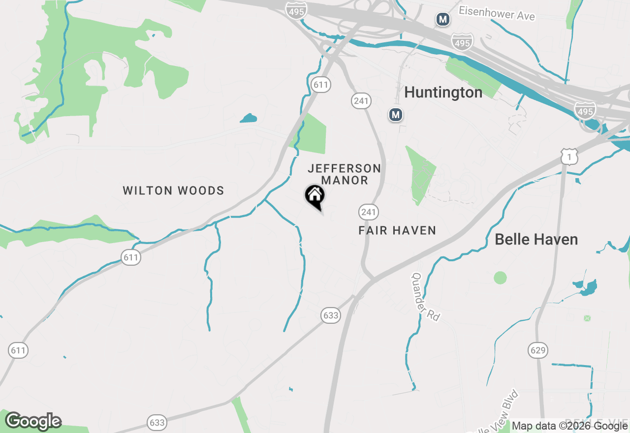 Map of 5987 Edgehill Court, Alexandria, VA 22303