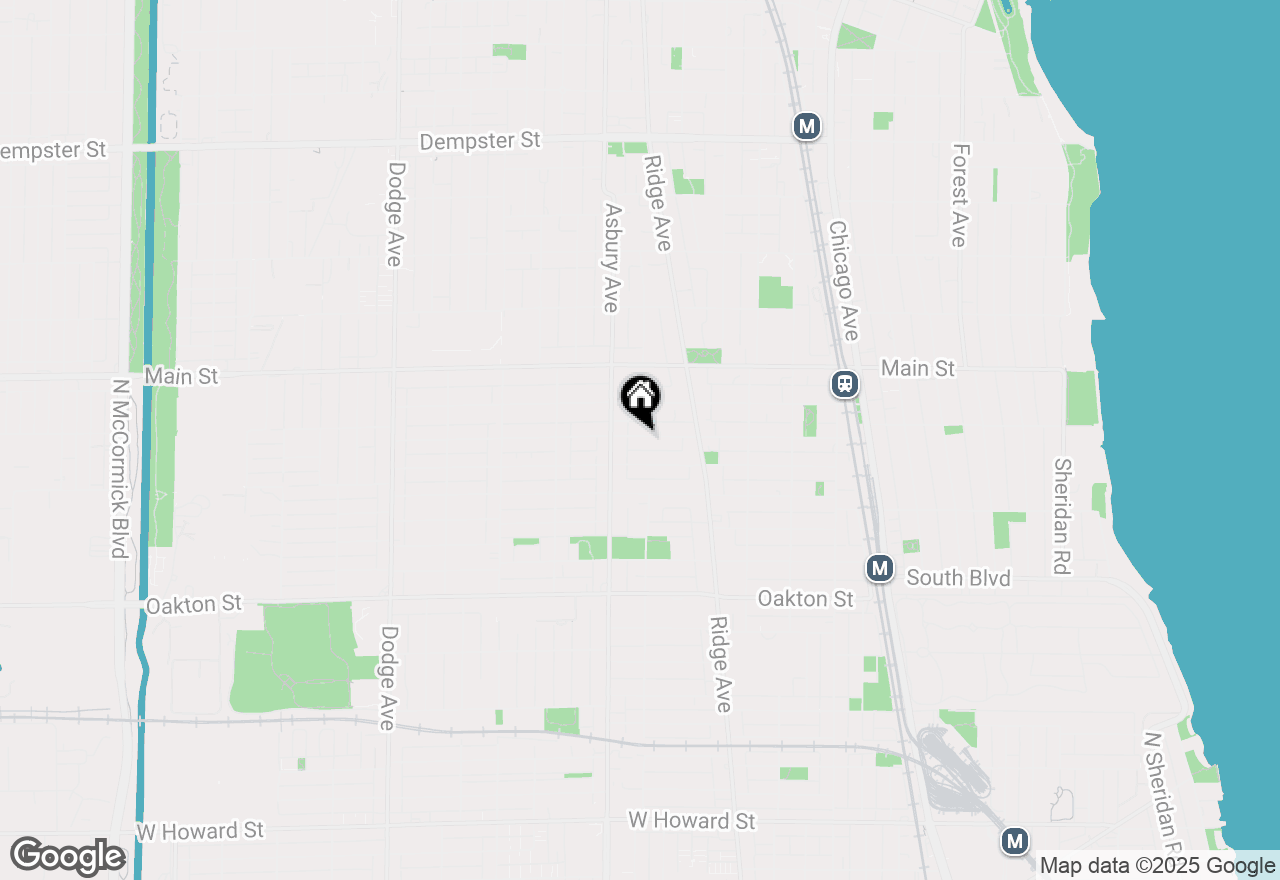 Map of 230 Dodge Avenue #D, Evanston, IL 60202