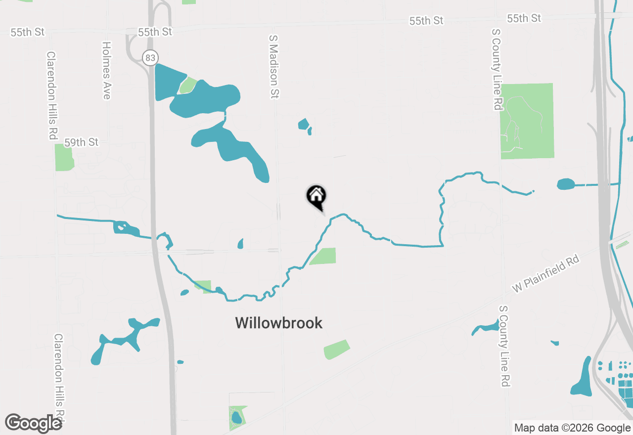 Map of 6066 Keller Drive, Burr Ridge, IL 60527