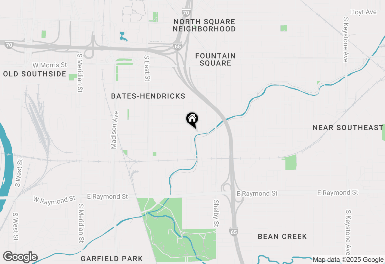 Map of 976 E Pleasant Run Parkway North Drive, Indianapolis, IN 46203