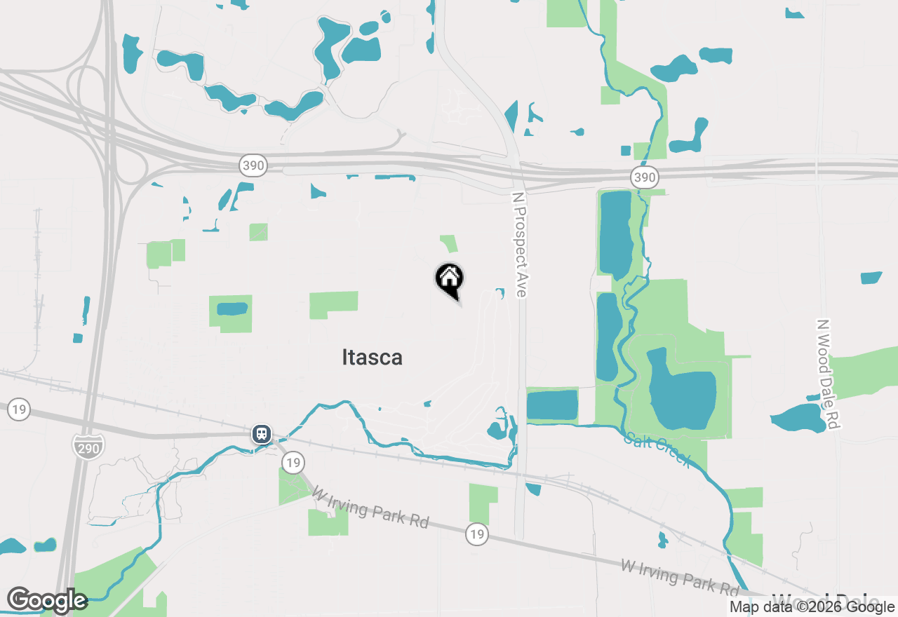 Map of 606 Country Club Drive, Itasca, IL 60143
