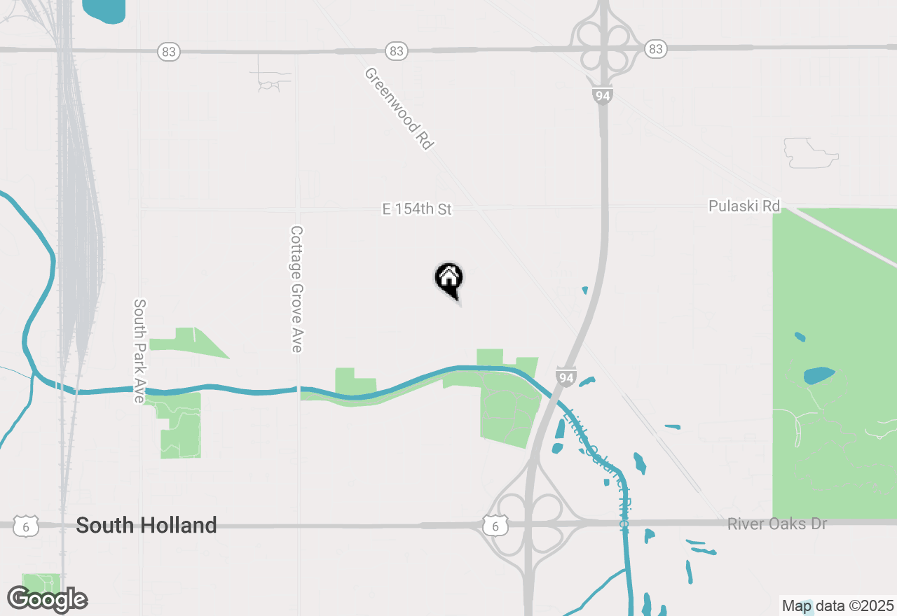Map of 15634 Woodlawn East Avenue, South Holland, IL 60473